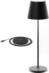 Oplaadbare Tafellamp Zwart Waterdicht Met Dockstation Bureaulamp Dimbaar 38CM