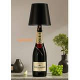 2 Stuks - Oplaadbare Flessenlamp - Dimbare Tafellamp - Aluminium - Zwart - Dutch Standard