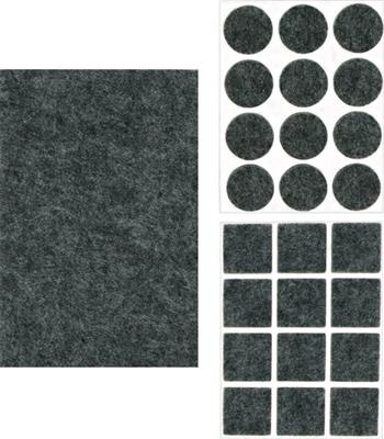 Antikras Meubelbeschermers Rubber Zwart Diverse Maten 25 stuks