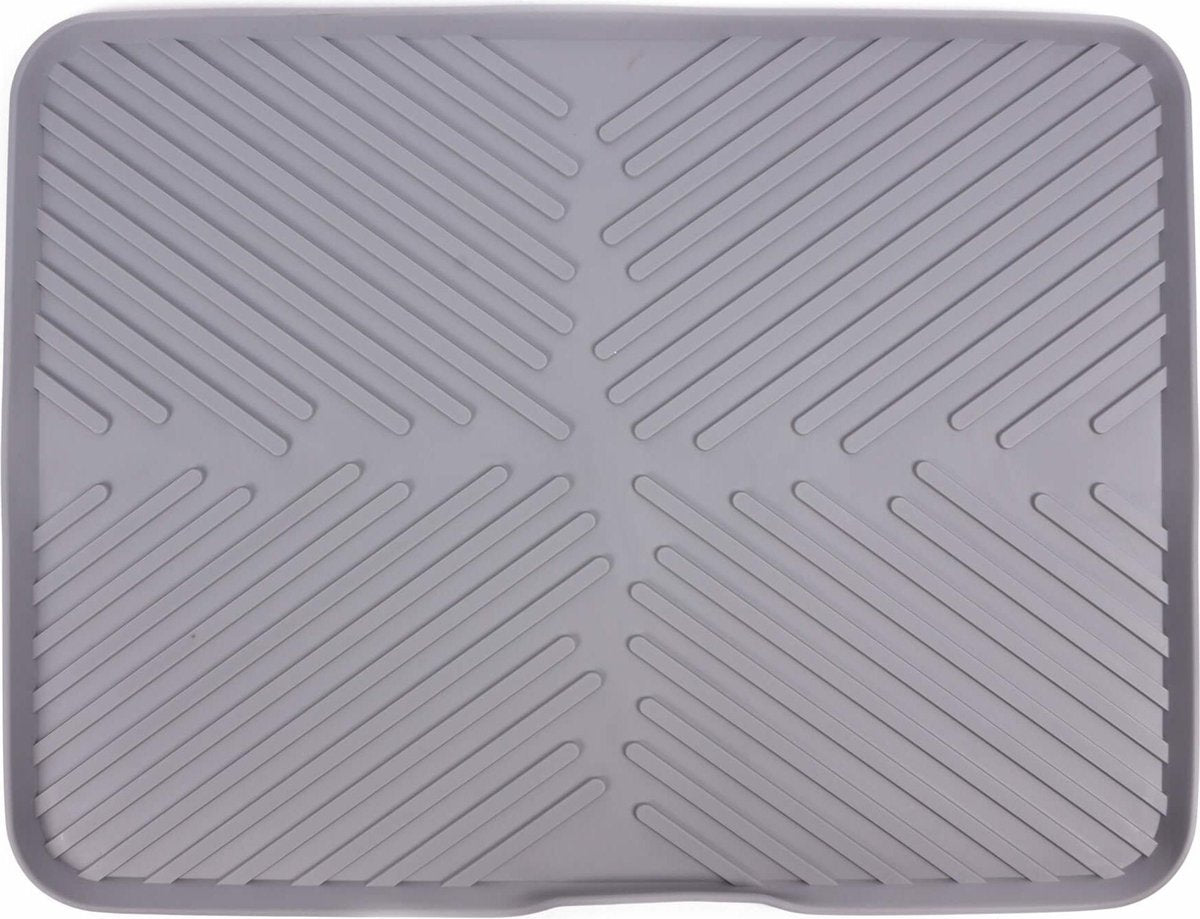 Afdruipmat Siliconen 40.6 x 37 cm Grijs