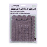 Antikras Meubelbeschermers Rubber Grijs Diverse Maten 80 stuks