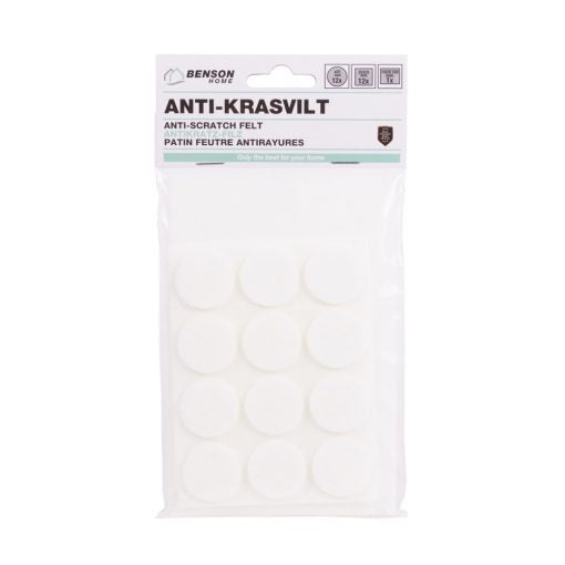 Antikras Meubelbeschermers Rubber Wit Diverse Maten 25 stuks