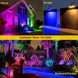 Buitenverlichting Tuinverlichting op Zonne-Energie 2in1 Prikspot Grondspot Wandlamp