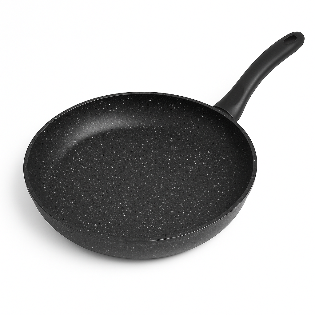 Koekenpannenset 3-delig  20/24/28cm - Antiaanbak - PFAS vrij - Zwart