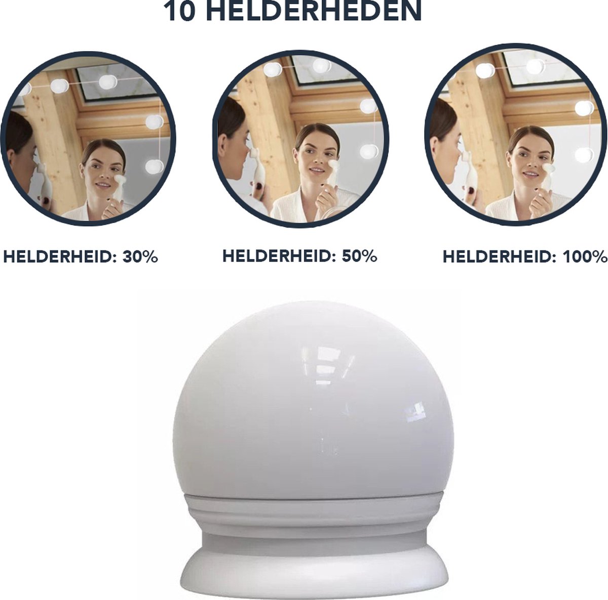 Premium Hollywood lampen - Badkamer spiegel verlichting - 10 Bollen