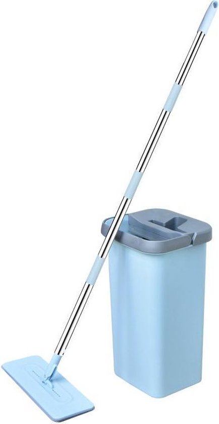 Flat Mop - Met Zelfreinigend Mechanisme - Microvezel