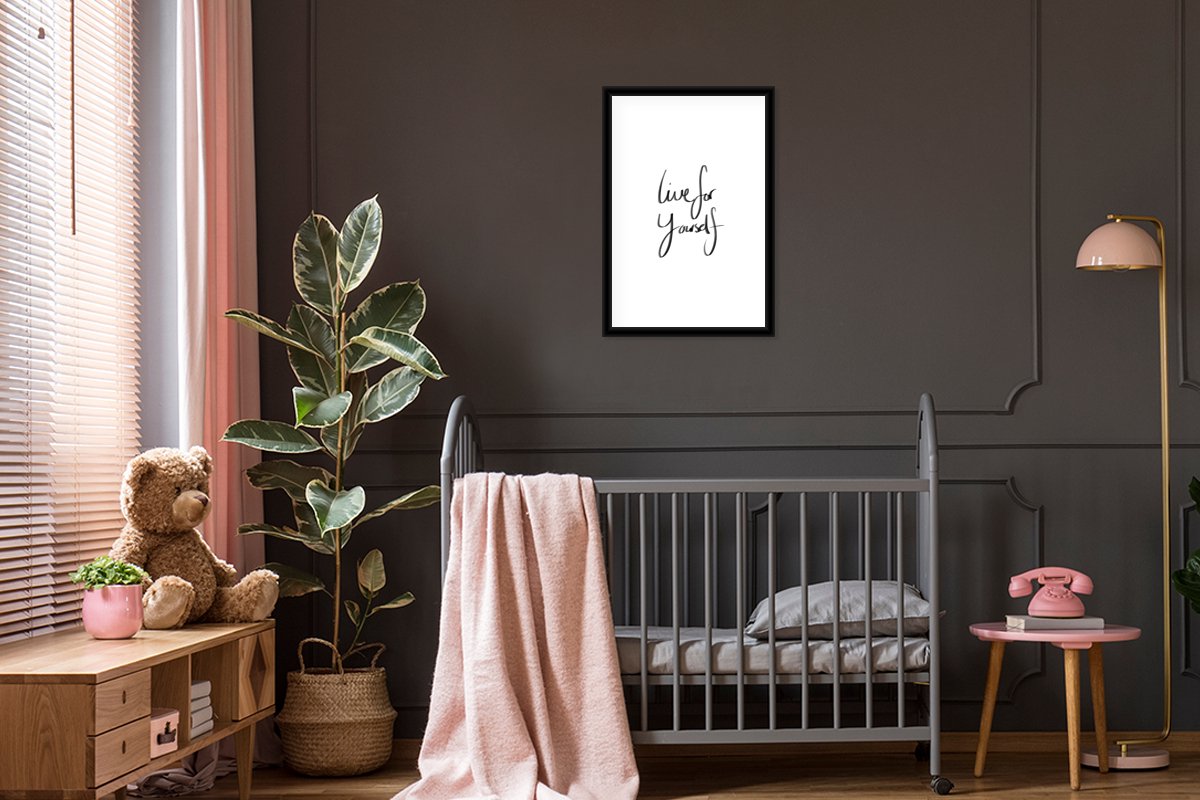 Fotolijst Zwart 70 x 50 cm