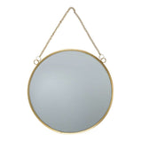 Spiegel met hangketting Goud Rond Ø 20 cm