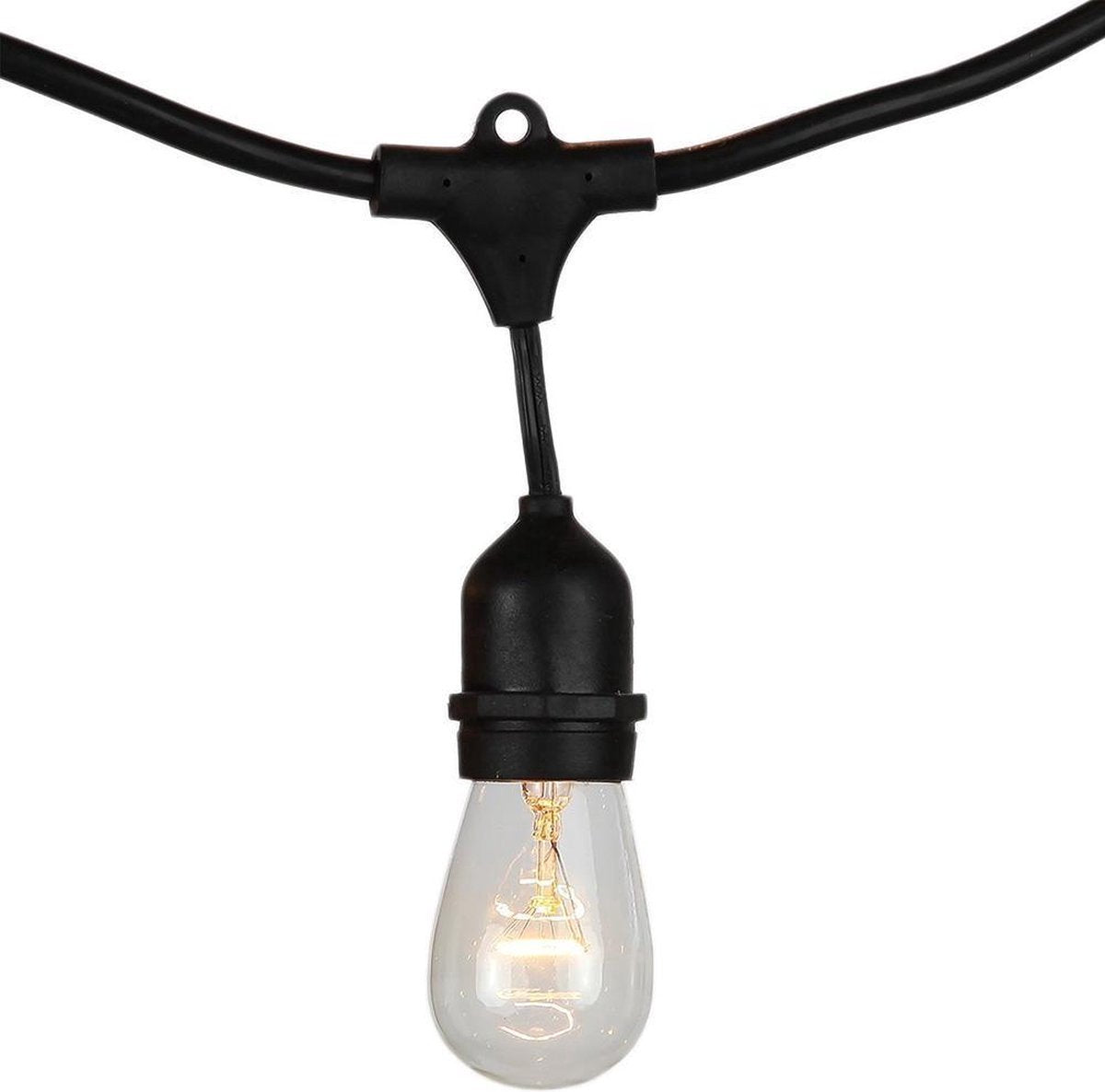Lichtsnoer 6meter Warm Wit incl 10 lampen Voor Binnen en Buiten