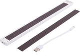 Led verlichting met bewegingssensor 30CM Zilver Kastverlichting Draadloos Trapverlichting Keukenverlichting Oplaadbare accu