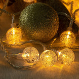 Lichtslinger Crystal 10m met 100 Warm Witte LED Lampen