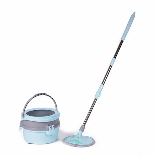 Mop & Emmer Set - Reinigingssysteem - 360° Spinning - Inclusief Steel