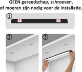 Led verlichting met bewegingssensor 40CM Zwart Kastverlichting Draadloos Trapverlichting Keukenverlichting
