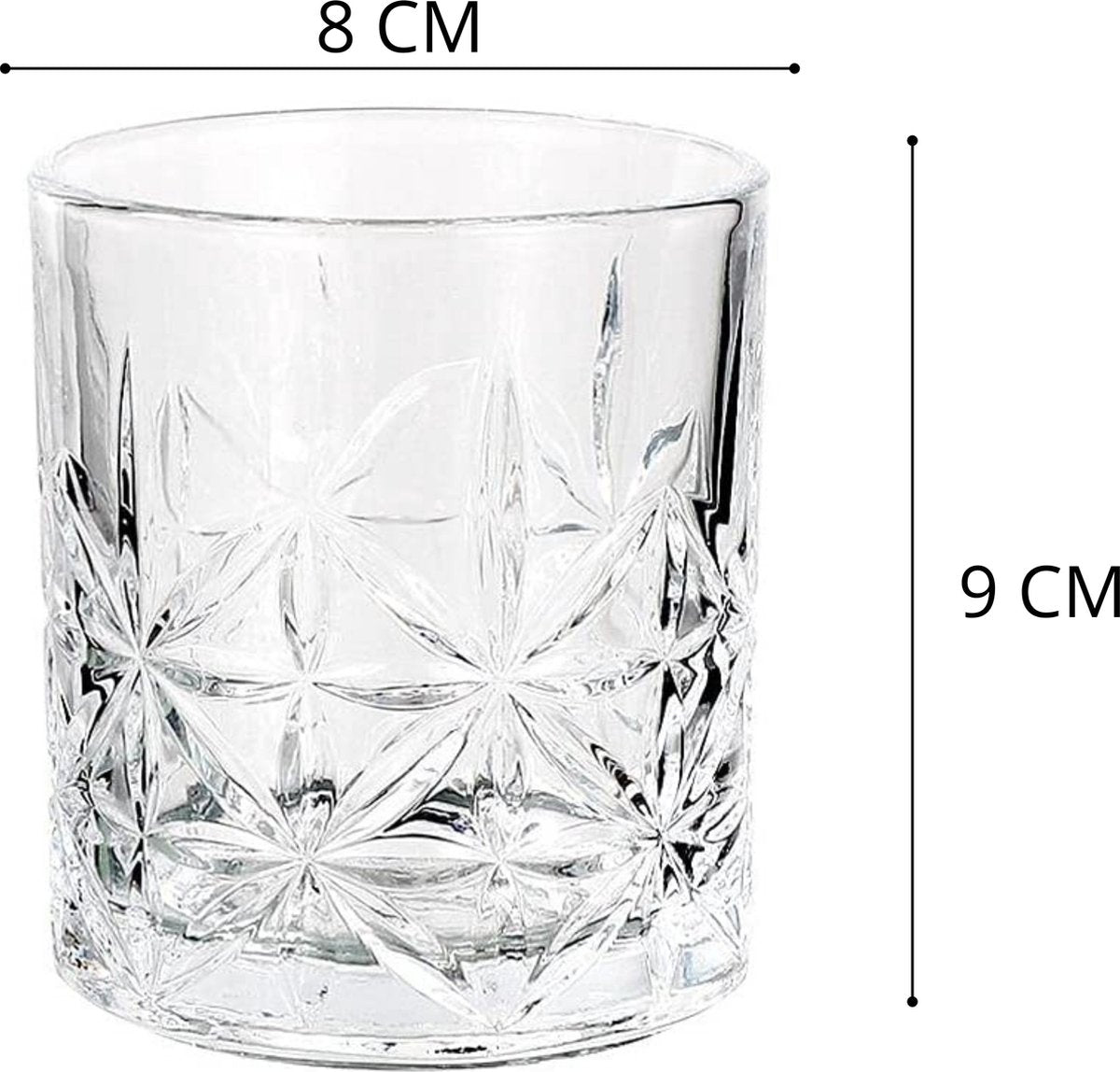 Whiskyglazen Waterglazen 4 stuks 300 ml