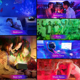 LuckyStone Sterren Projector Galaxy projector Nachtlamp Muziek box bluetooth Zwart