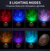 LuckyStone Sterren Projector Galaxy projector Nachtlamp Muziek box bluetooth Zwart