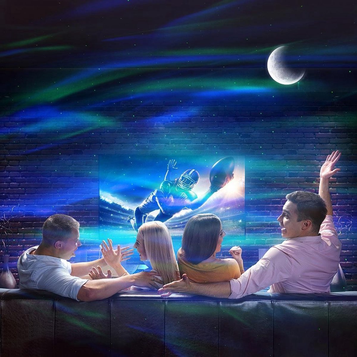 Sterrenprojector Met Maan Sterrenlamp met bluetooth Sterren Projector Sterrenhemel Verlichting