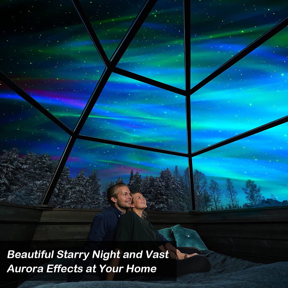 Sterrenprojector Met Maan Sterrenlamp met bluetooth Sterren Projector Sterrenhemel Verlichting