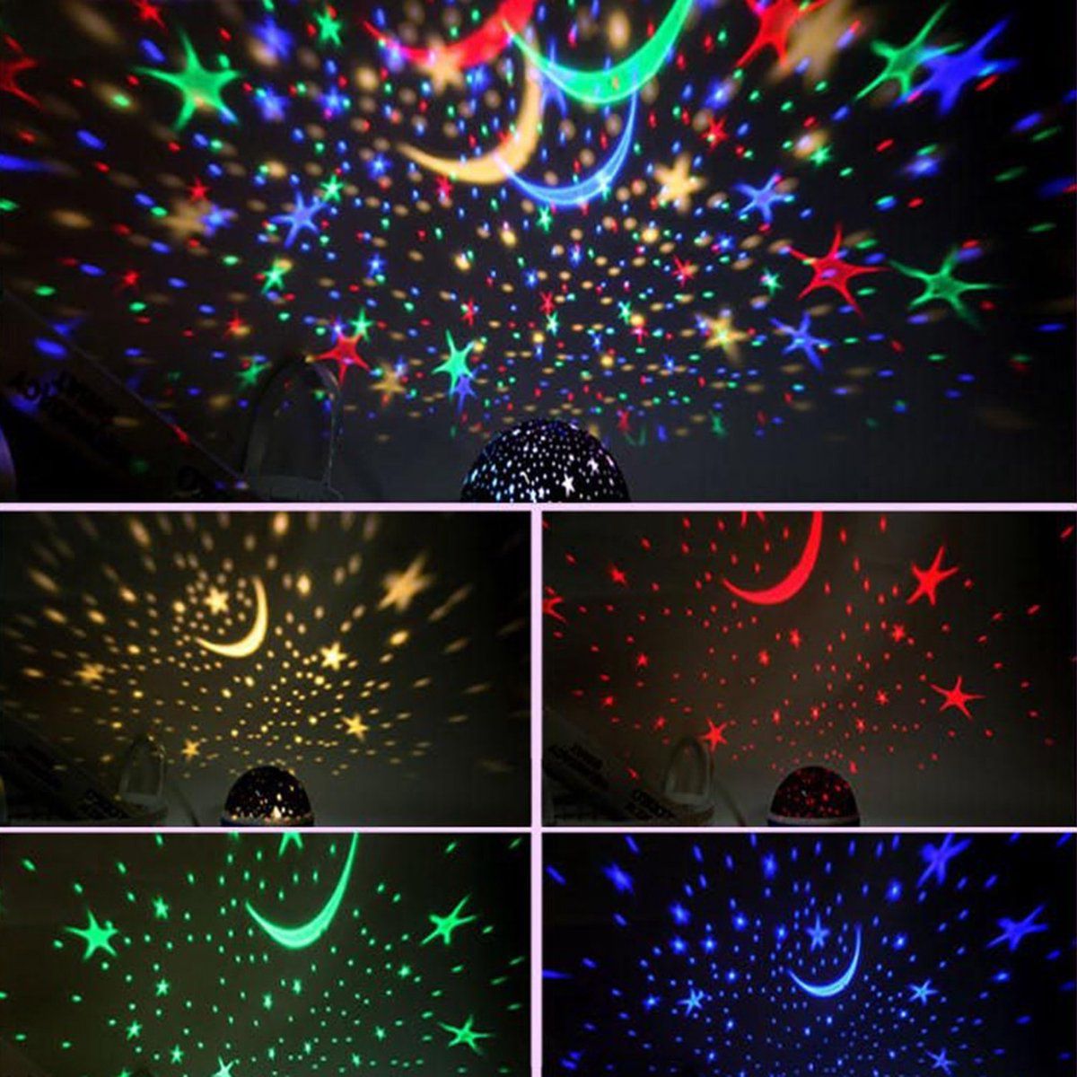 Sterrenprojector baby's Op Batterijen Nachtlamp Slaaphulp