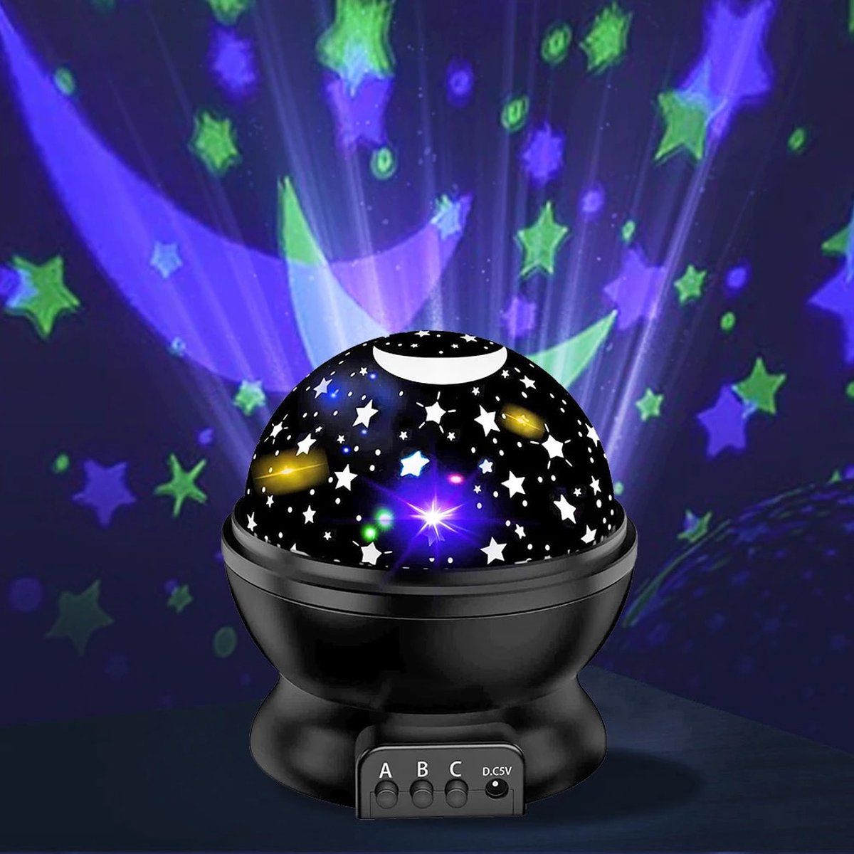 Sterrenprojector baby's Op Batterijen Nachtlamp Slaaphulp