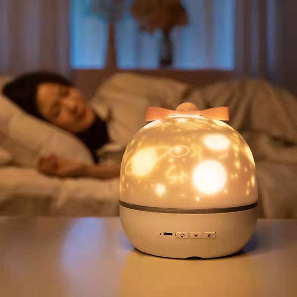 Sterrenprojector Sterrenhemel Nachtlampje kinderen Babyprojector Zwart Sfeer Feest
