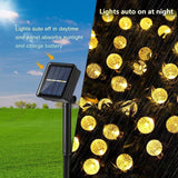 Lichtsnoer Zonne energie 10M 100 LED Waterdicht Lichtslinger Sfeerverlichting Buitenverlichting