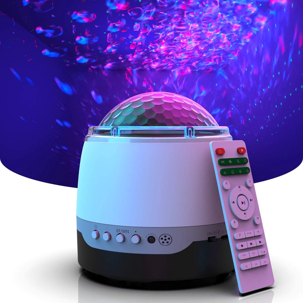 Sterrenprojector Whitenoise RGB Nachtlamp Dimbaar Slaaphulp