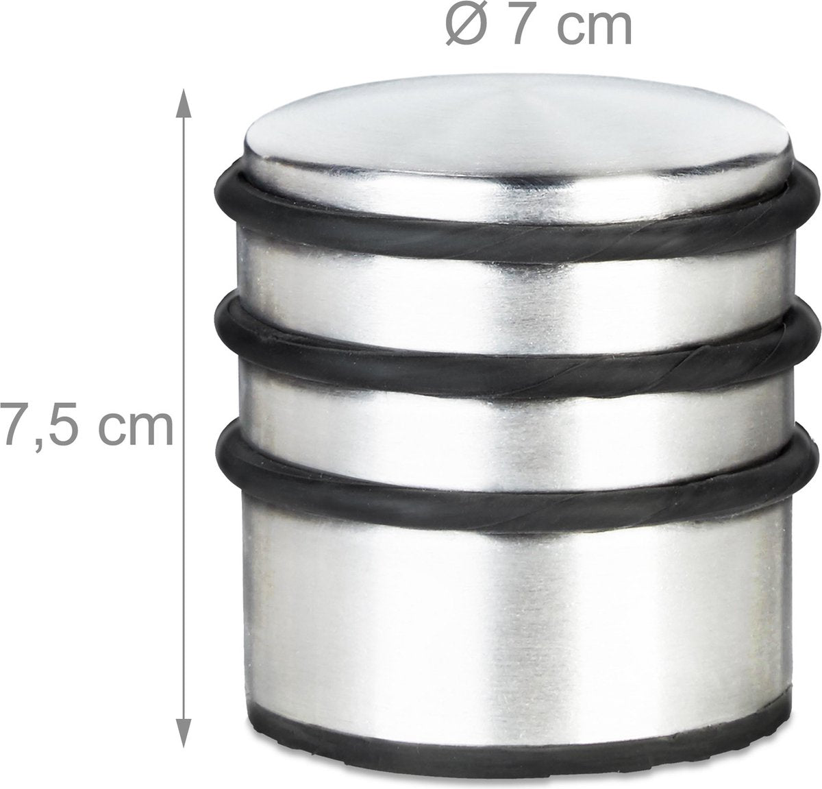 Deurstopper - 7 cm Diameter - Edelstaal