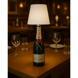 2 Stuks - Oplaadbare Flessenlamp - Dimbare Tafellamp - Aluminium - Waterdicht - Wit - Dutch Standard