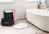 Bamboe Wasmand Zwart 65L