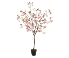 J-line Kunst bloesemboom roze