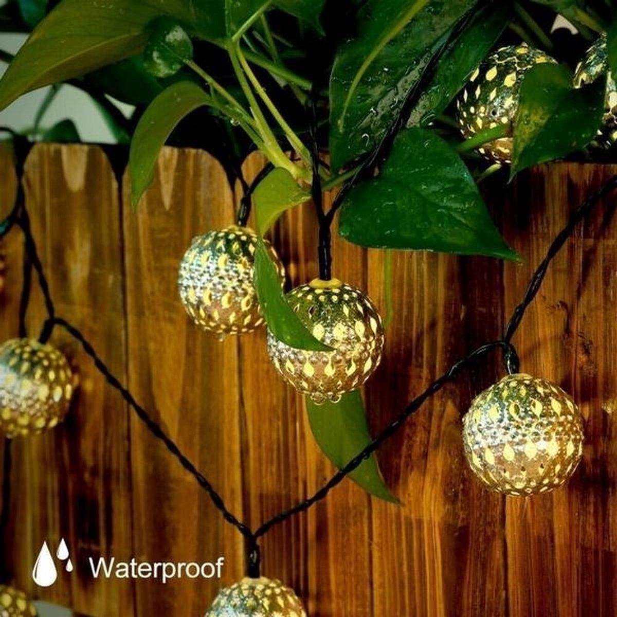 Lichtsnoer Zonne energie 10M 100 LED Waterdicht Lichtslinger Buitenverlichting Marrakesh